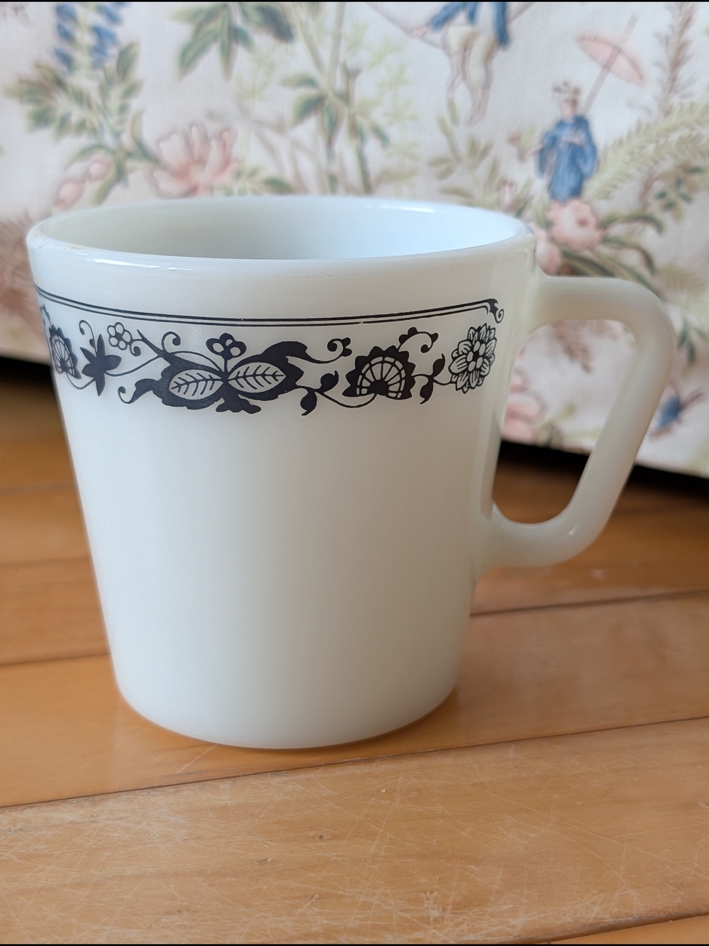 Vtg Pyrex Old Town Blue Mug